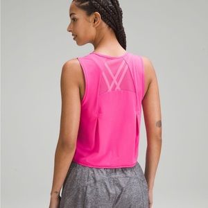 NWT Lululemon Sculpt Cropped Tank Top in Sonic Pink Size 4
